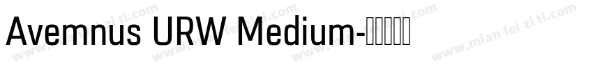 Avemnus URW Medium字体转换